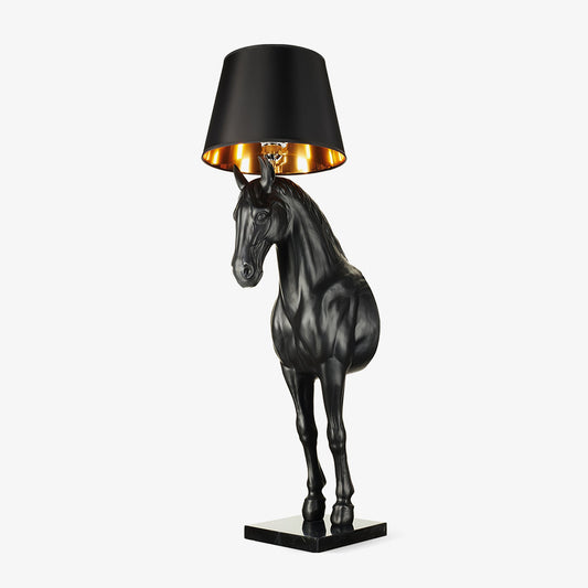 Horse Statue Floor Lamp with LED Light - Indoor Decor