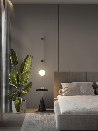 Houseof Plug-in Wall Light with White Glass Shade LED