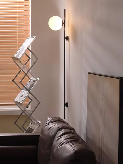 Houseof Plug-in Wall Light with White Glass Shade LED