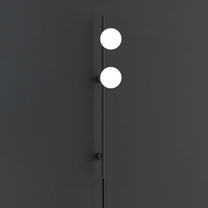 Houseof Plug-in Wall Light with White Glass Shade LED
