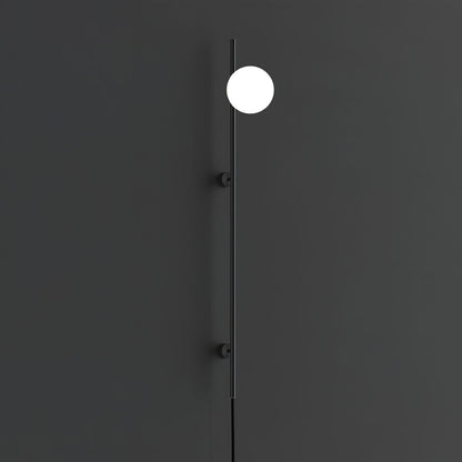 Houseof Plug-in Wall Light with White Glass Shade LED