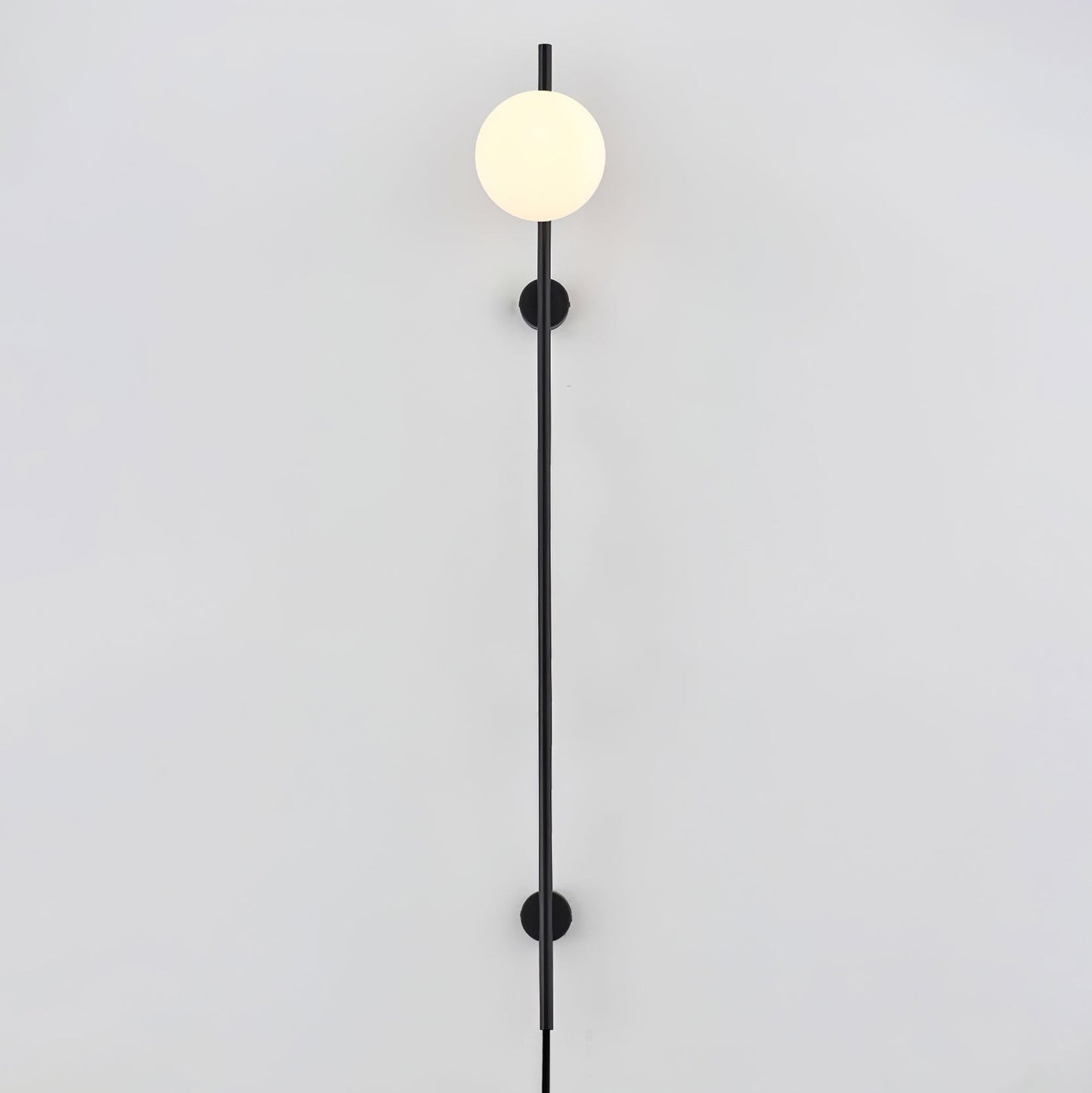 Houseof Plug-in Wall Light with White Glass Shade LED
