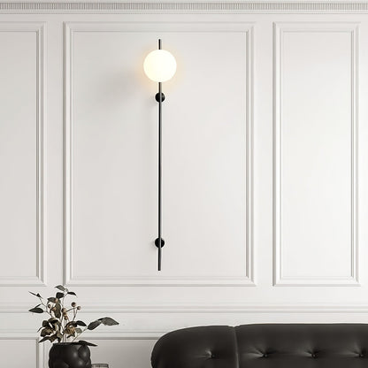 Houseof Plug-in Wall Light with White Glass Shade LED