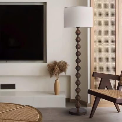Hugo Barbell Floor Lamp - LED Indoor Lighting, Ash Wood