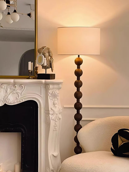 Hugo Barbell Floor Lamp - LED Indoor Lighting, Ash Wood