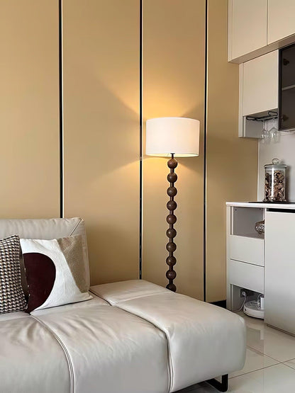 Hugo Barbell Floor Lamp - LED Indoor Lighting, Ash Wood
