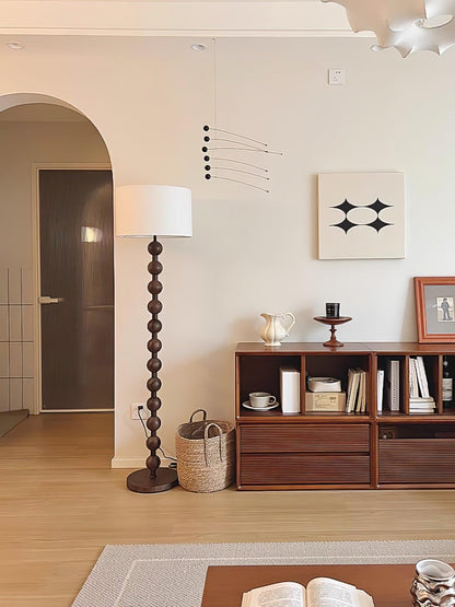 Hugo Barbell Floor Lamp - LED Indoor Lighting, Ash Wood