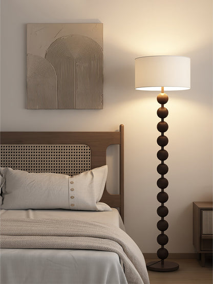 Hugo Barbell Floor Lamp - LED Indoor Lighting, Ash Wood