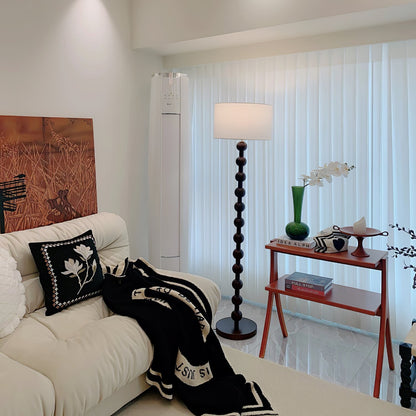 Hugo Barbell Floor Lamp - LED Indoor Lighting, Ash Wood