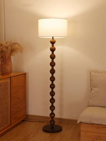 Hugo Barbell Floor Lamp - LED Indoor Lighting, Ash Wood