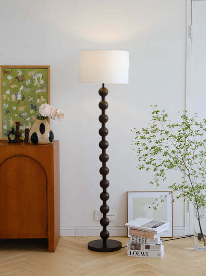 Hugo Barbell Floor Lamp - LED Indoor Lighting, Ash Wood