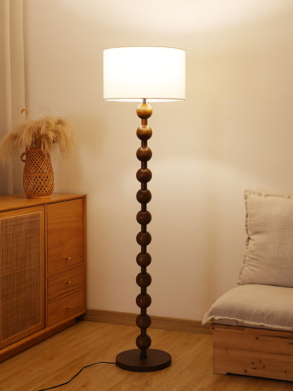 Hugo Barbell Floor Lamp - LED Indoor Lighting, Ash Wood