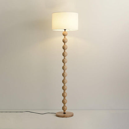 Hugo Barbell Floor Lamp - LED Indoor Lighting, Ash Wood