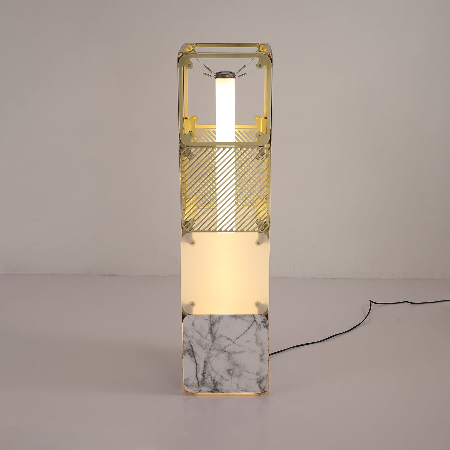 Hyperqube Floor Lamp with Adjustable LED Lighting