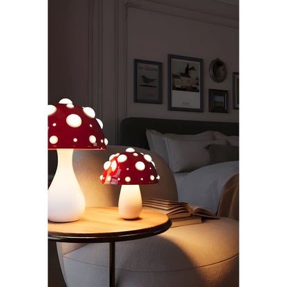 Decorative Mushroom Table Lamp - Dimmable LED Light, USB-C