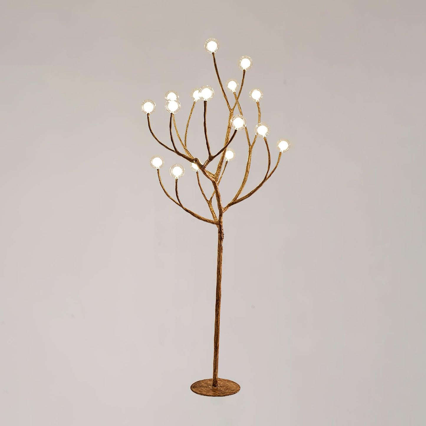 Imitation Wood Floor Lamp with LED, Modern Design, Indoor Use