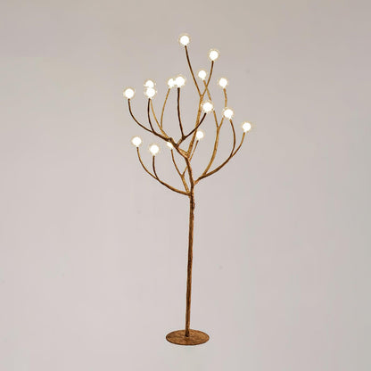 Imitation Wood Floor Lamp with LED, Modern Design, Indoor Use