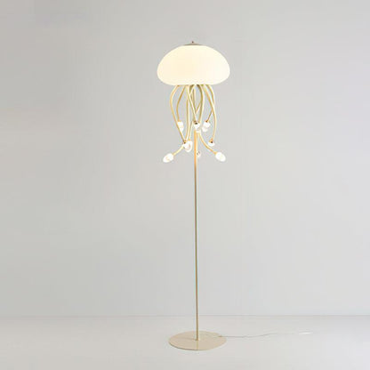 Jellyfish Floor Lamp with LED Light for Home Decor