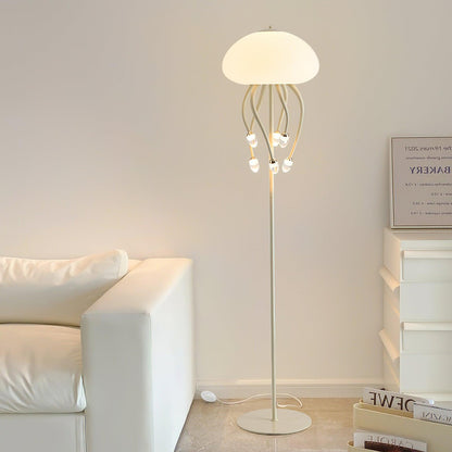 Jellyfish Floor Lamp with LED Light for Home Decor