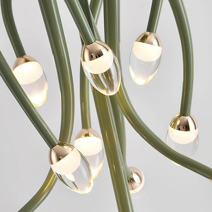 Jellyfish Floor Lamp with LED Light for Home Decor