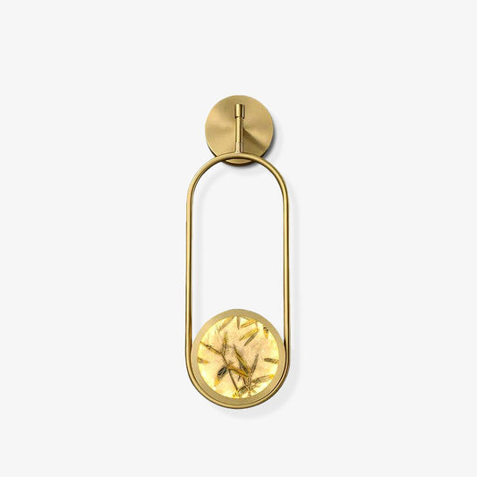 Jervis Wall Light Set of 2, Brass, Enameled Glass, LED