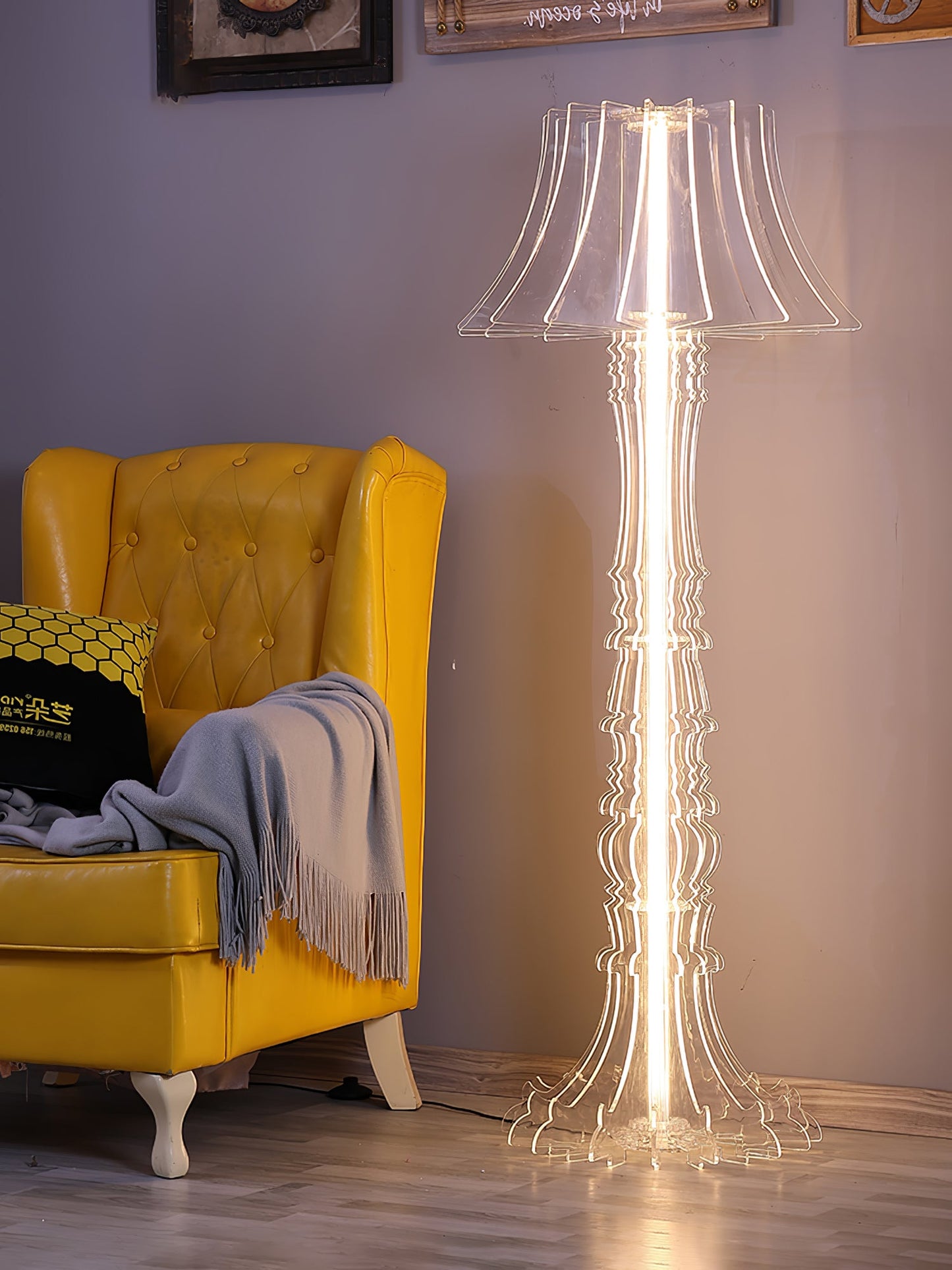 Josephine Table & Floor Lamp with Integrated LED Lighting