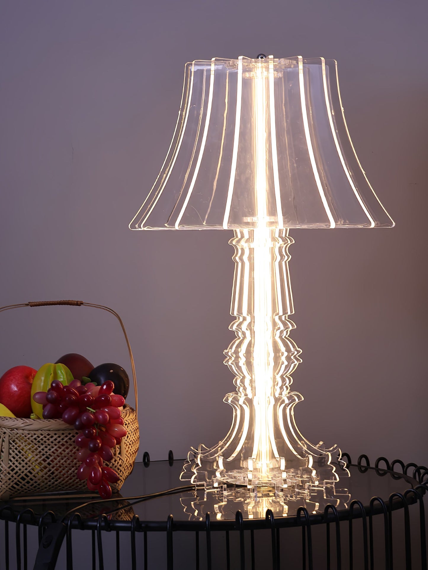 Josephine Table & Floor Lamp with Integrated LED Lighting
