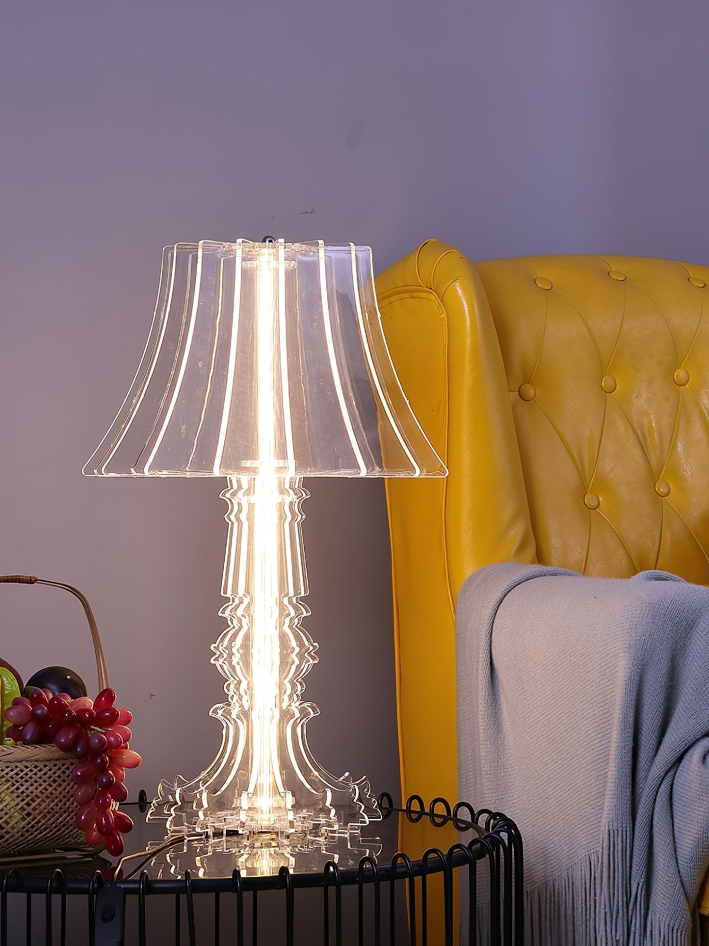 Josephine Table & Floor Lamp with Integrated LED Lighting