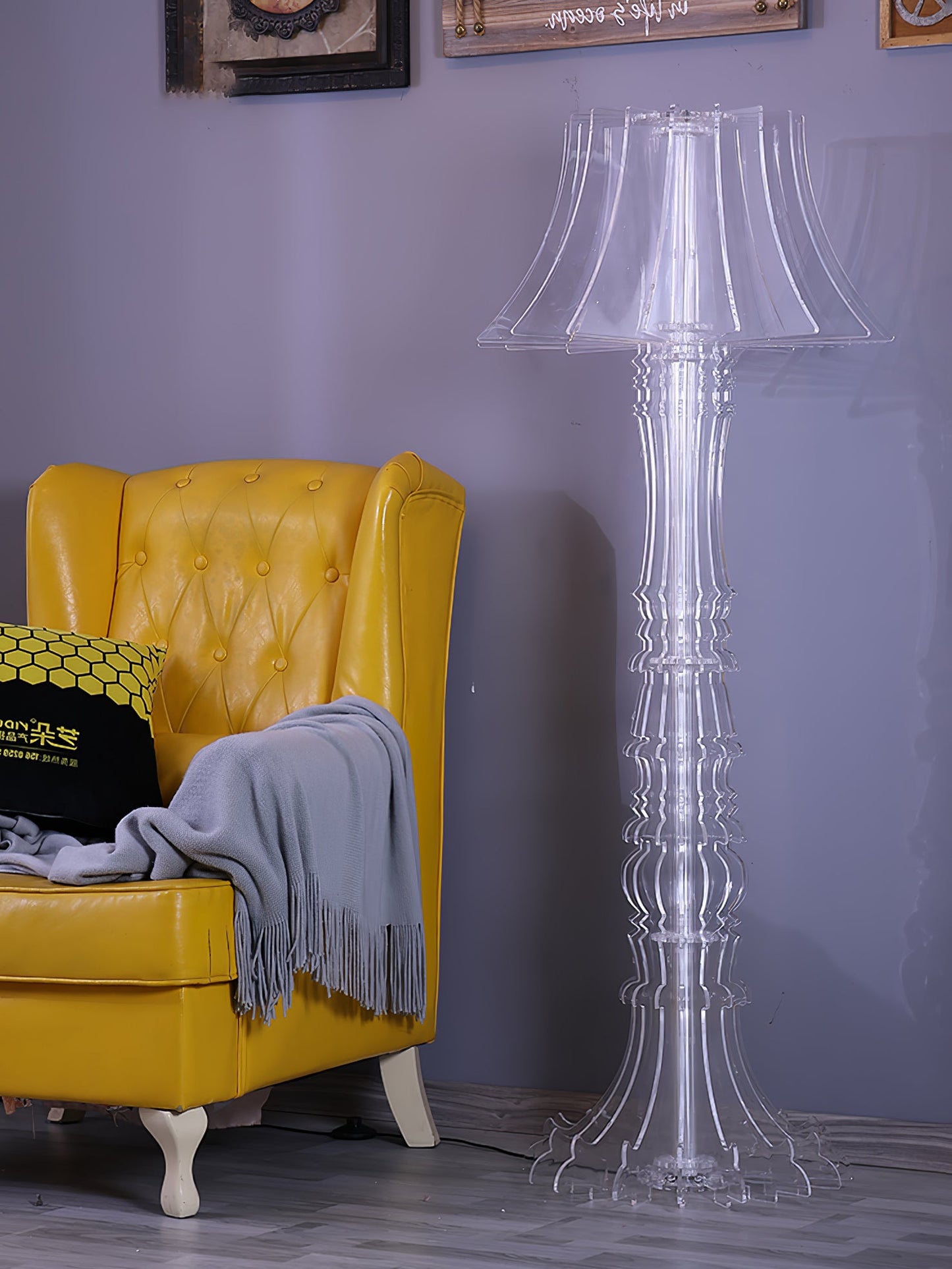 Josephine Table & Floor Lamp with Integrated LED Lighting