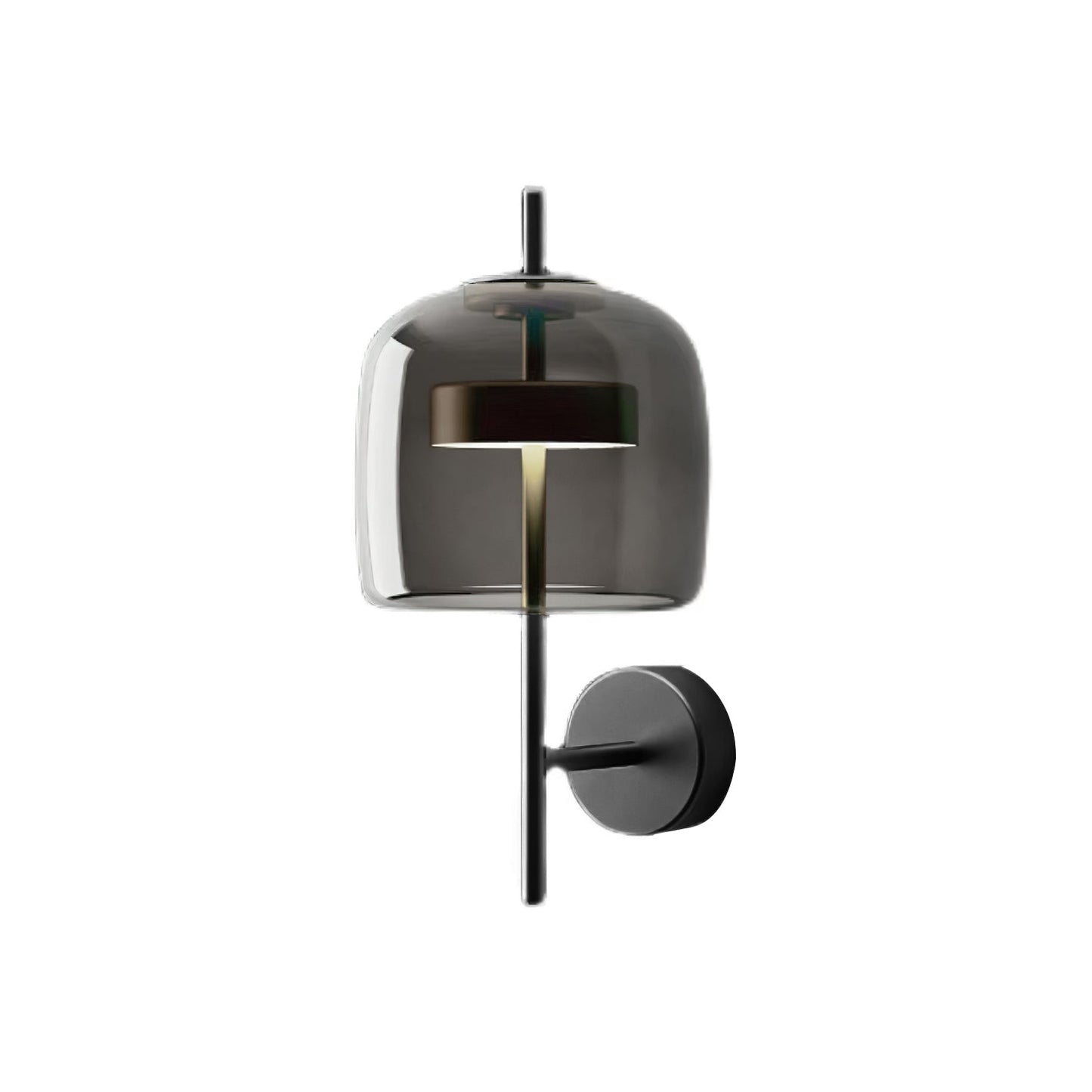 Hourglass Wall Sconce LED Indoor Light in Gold and Black