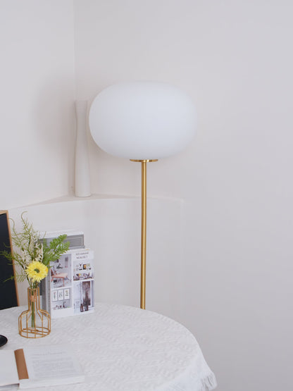 Jwda Floor Lamp with Marble Base and LED Light, Indoor