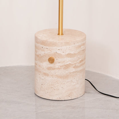 Jwda Floor Lamp with Marble Base and LED Light, Indoor