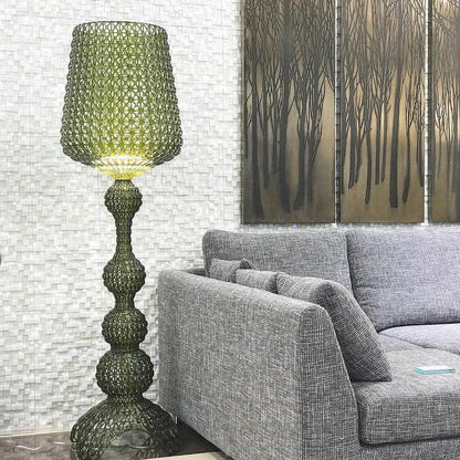 Kabuki Floor Lamp with LED Light - Acrylic, Dimmable, Indoor