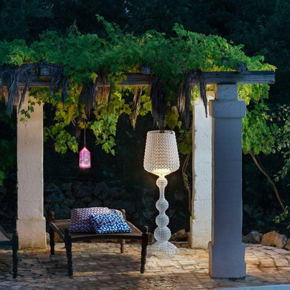 Kabuki Floor Lamp with LED Light - Acrylic, Dimmable, Indoor