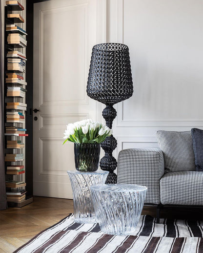 Kabuki Floor Lamp with LED Light - Acrylic, Dimmable, Indoor