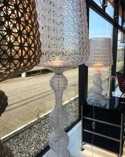 Kabuki Floor Lamp with LED Light - Acrylic, Dimmable, Indoor