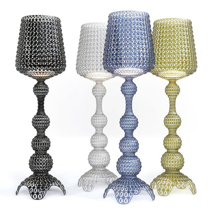 Kabuki Floor Lamp with LED Light - Acrylic, Dimmable, Indoor