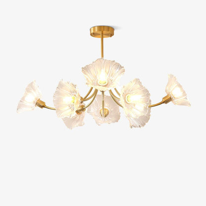 Kalin Flower Glass Chandelier - Elegant LED Pendant Light