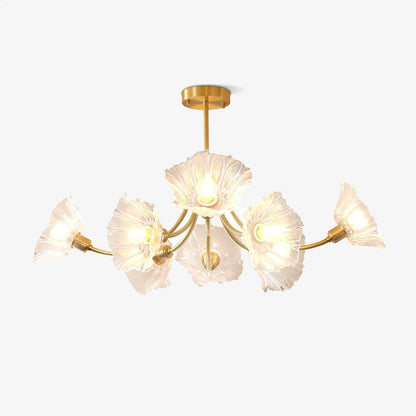 Kalin Flower Glass Chandelier - Elegant LED Pendant Light