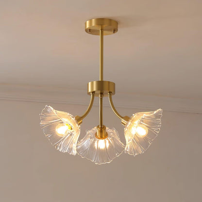 Kalin Flower Glass Chandelier - Elegant LED Pendant Light