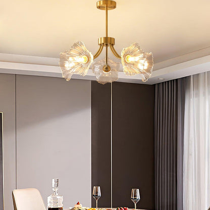 Kalin Flower Glass Chandelier - Elegant LED Pendant Light