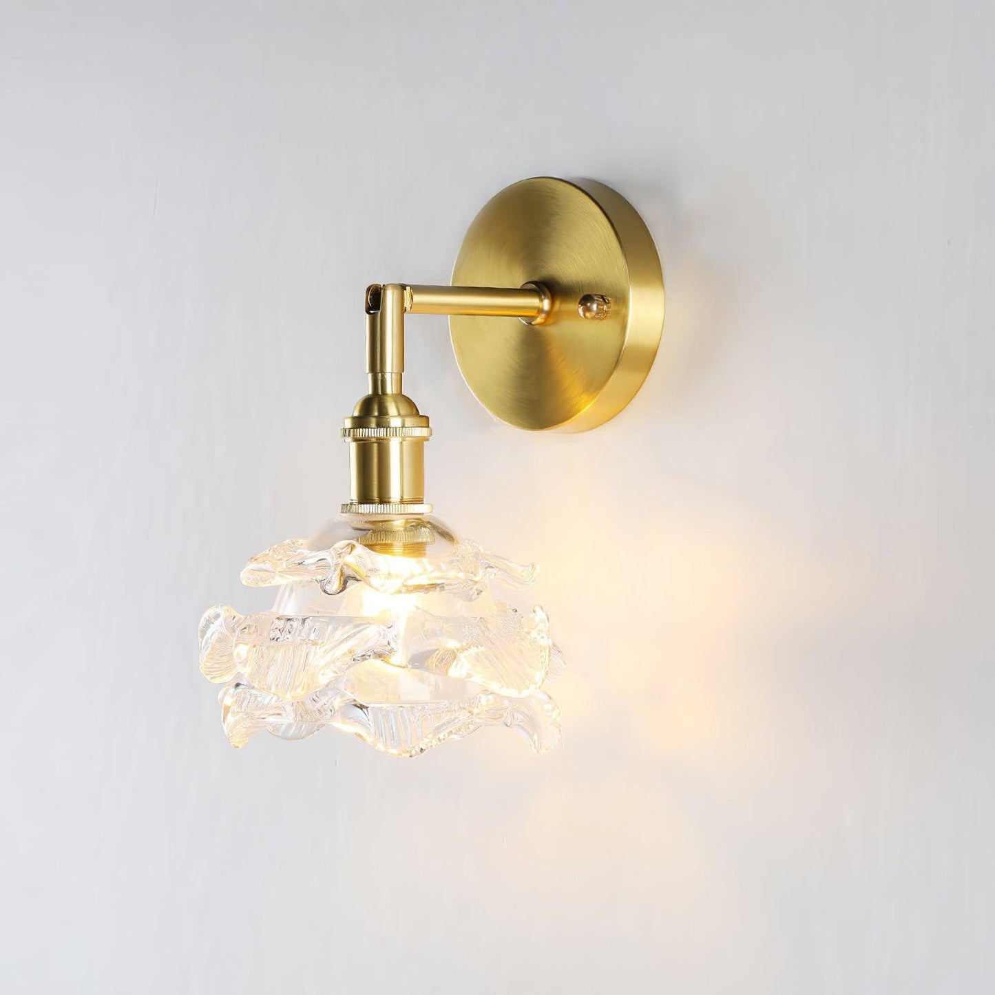 Kano Brass Wall Lamp Adjustable Arm LED Indoor Light Set of 2
