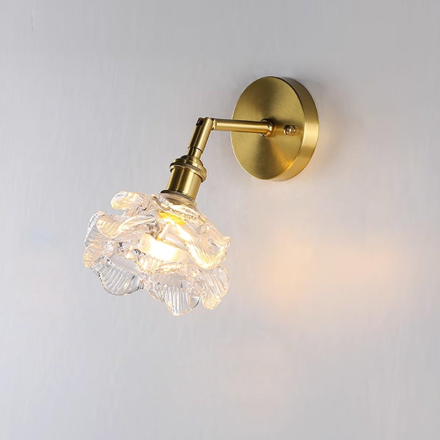 Kano Brass Wall Lamp Adjustable Arm LED Indoor Light Set of 2