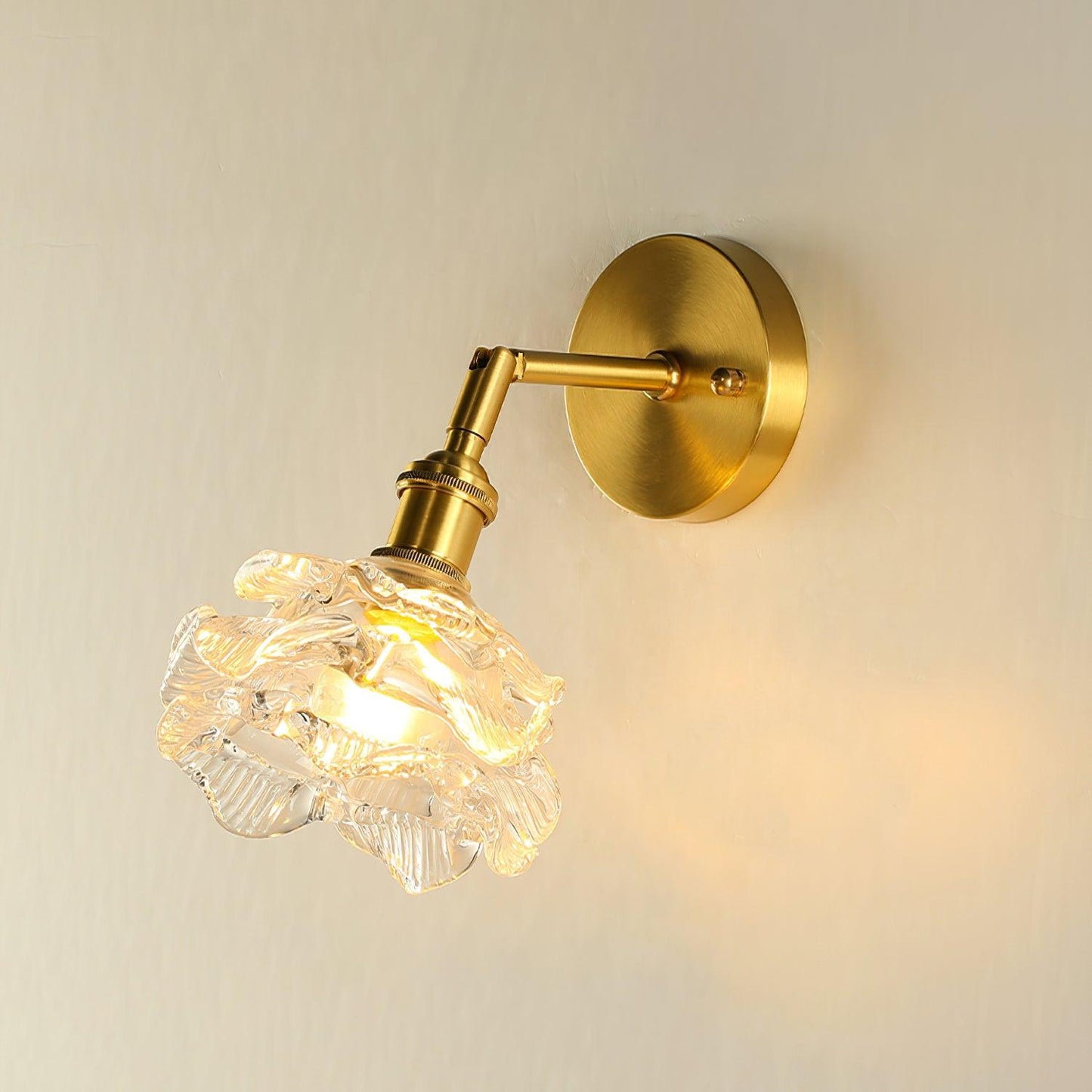 Kano Brass Wall Lamp Adjustable Arm LED Indoor Light Set of 2