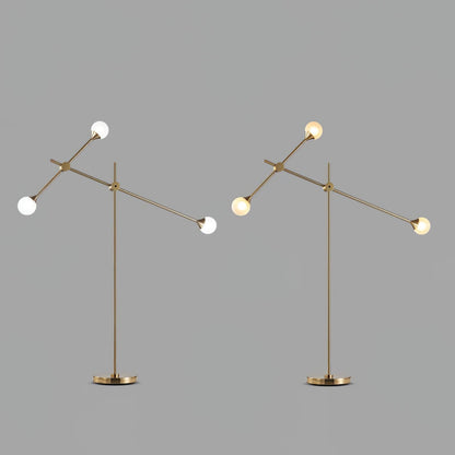 Kemi Floor Lamp Mid-Century LED with Marble Base