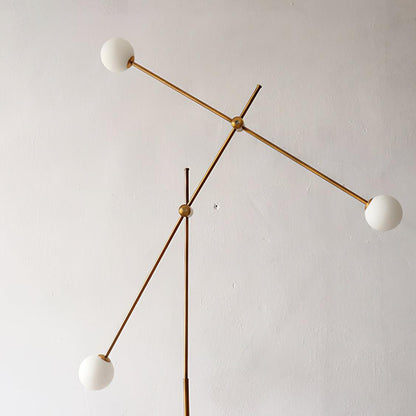 Kemi Floor Lamp Mid-Century LED with Marble Base