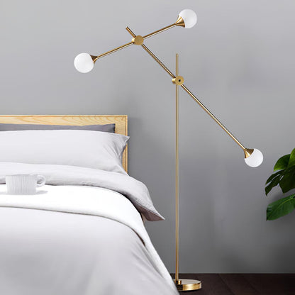 Kemi Floor Lamp Mid-Century LED with Marble Base