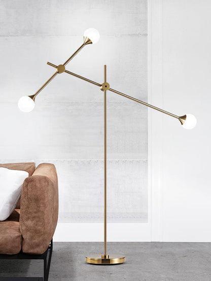 Kemi Floor Lamp Mid-Century LED with Marble Base