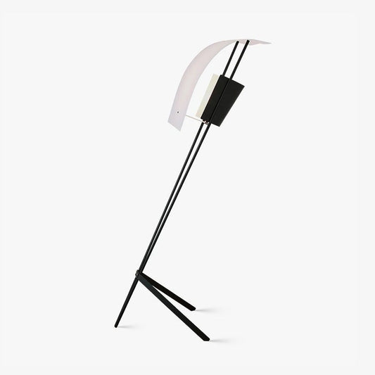 Kite Floor Lamp with LED and Hand-Hammered Brass Shade
