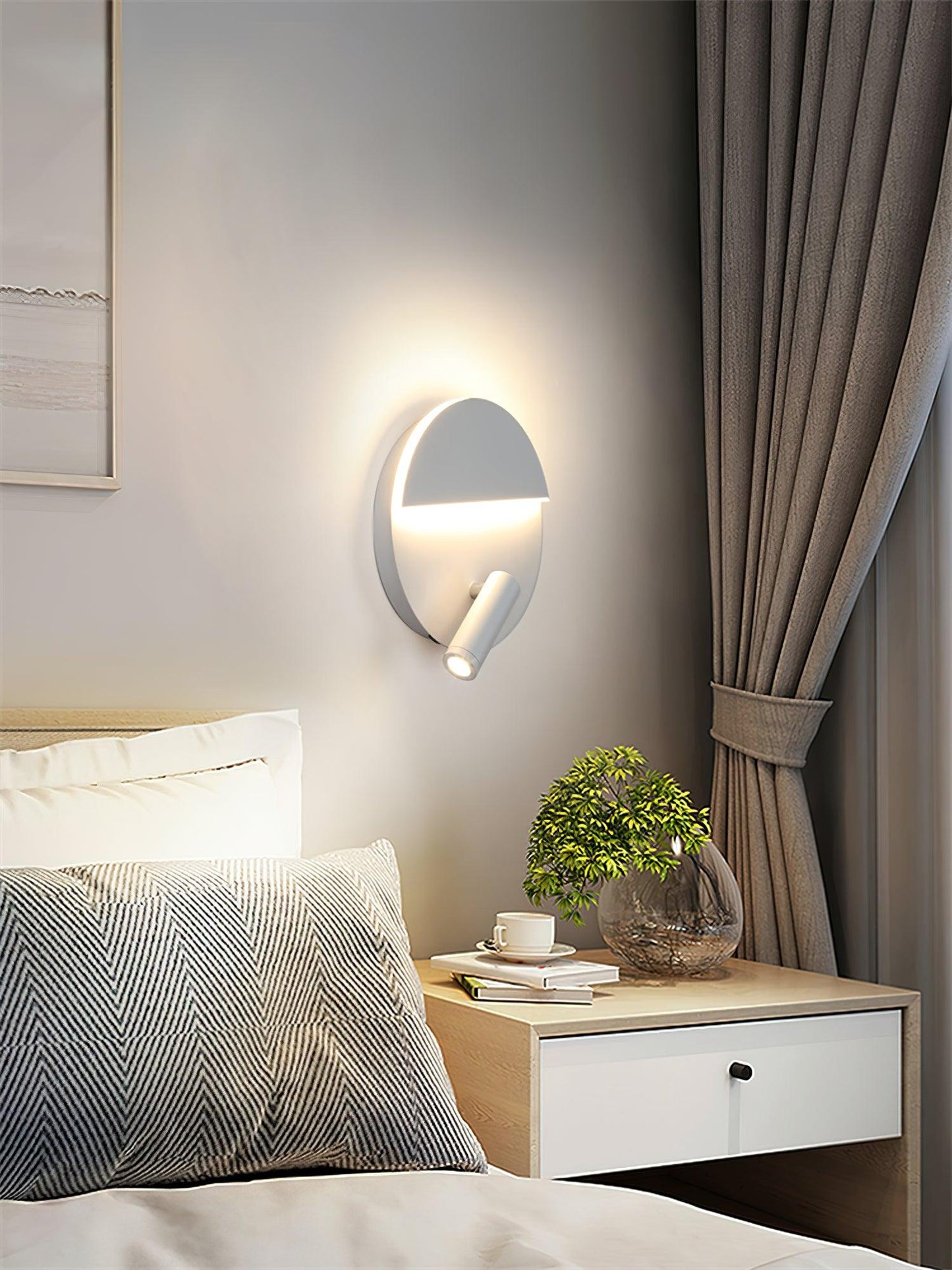 Kneeland Rotatable Wall Lamp with Integrated LED Light